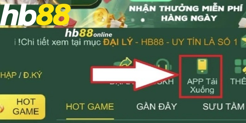 cách tải app HB88